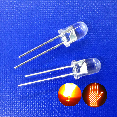 Fahrlicht-Serie Superhellgelb Farbe 5mm LED Diode 595nm 11000mcd 30° für blinkendes Gelblicht