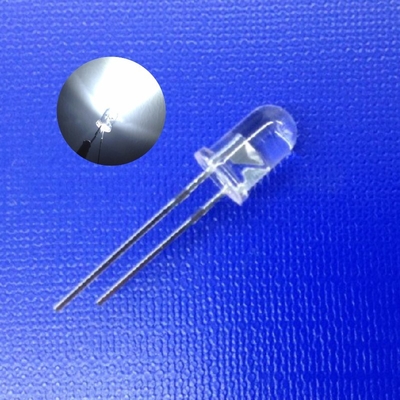 Verkehrswarnlicht LED Diode 5mm 45° Weiß Farbe 7000K 20000mcd Hohe Intensität