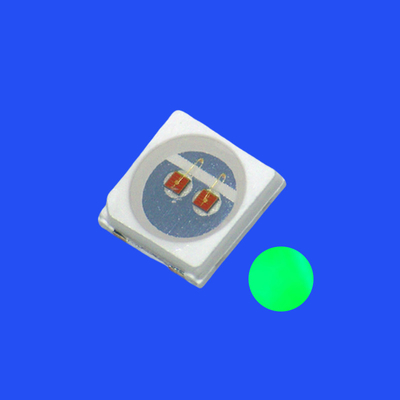 SMD3030 3,0x3,0 mm Grüne Farbe 520-525nm 8-12LM 120° Wasserklare Linse PCT Bracket LED Chip