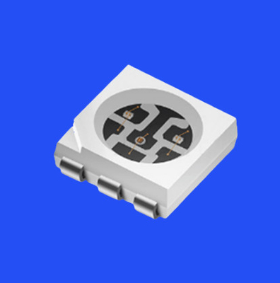 SMD5050 RGB LED Diode 5,0x5,0mm PCT Halterung 120deg 6pins Klarobjektiv 0,6W LED Chip