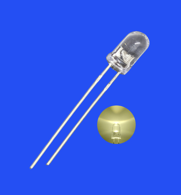 Blinkende LED 5mm 3,0Hz 1/6 Zyklus Warme weiße Farbe 3500K 2000mcd Runde klare Linse Dip Blinkende LED