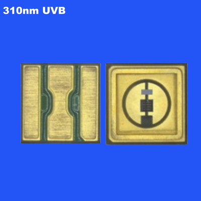0.6W 310nm UVB 3535 SMD LED Chip Keramikdichtung Klarlinsen 120 Grad Für Pflanzenwachstum